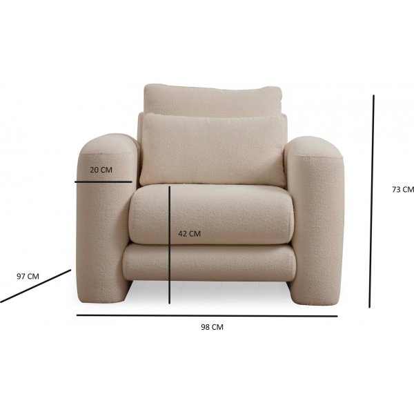 Suzy nojatuoli - Cream Suzy nojatuoli - Cream