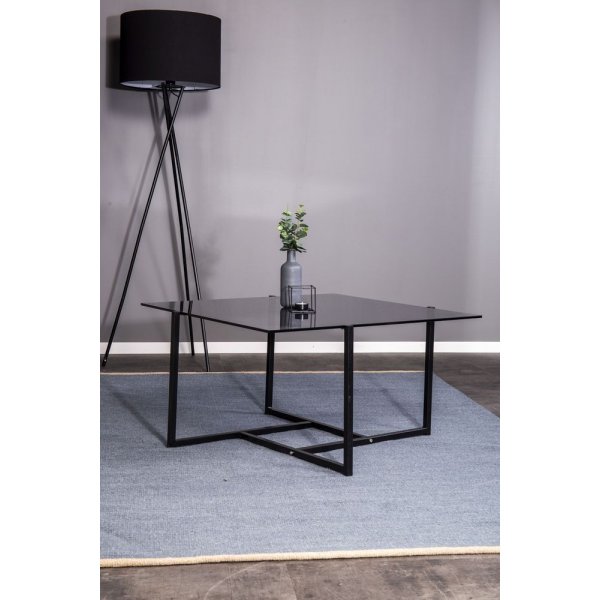 Sohvapöytä Bivo - Musta / Lasi Sohvapöytä Bivo - Musta / Lasi