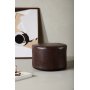 Eastport-pouf - ruskea PU