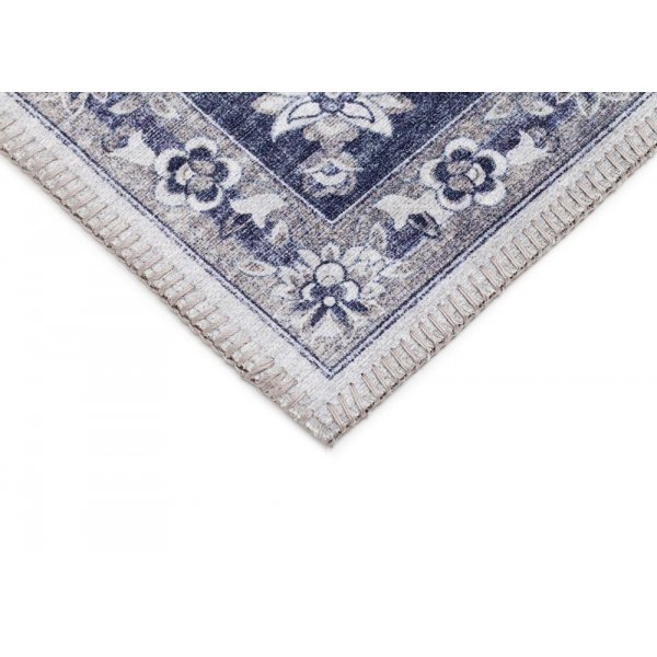 Konekudottu Cleo Tabriz -matto - Sininen/Harmaa Konekudottu Cleo Tabriz -matto - Sininen/Harmaa