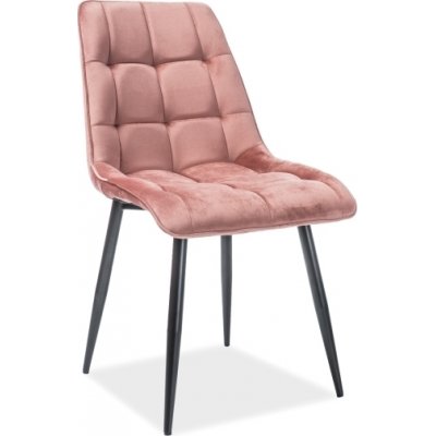 Tyyliks ruokapydn tuoli - Vaaleanpunainen sametti