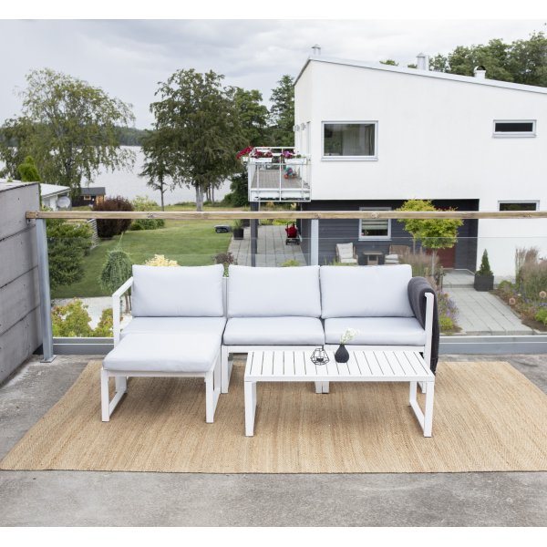 Salvador loungeryhmä - valkoinen/harmaa Salvador loungeryhmä - valkoinen/harmaa