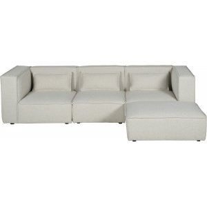 Nees modulaarinen bouclé-sohva - 3-istuttava bouclé-sohva Nees modulaarinen bouclé-sohva - 3-istuttava bouclé-sohva