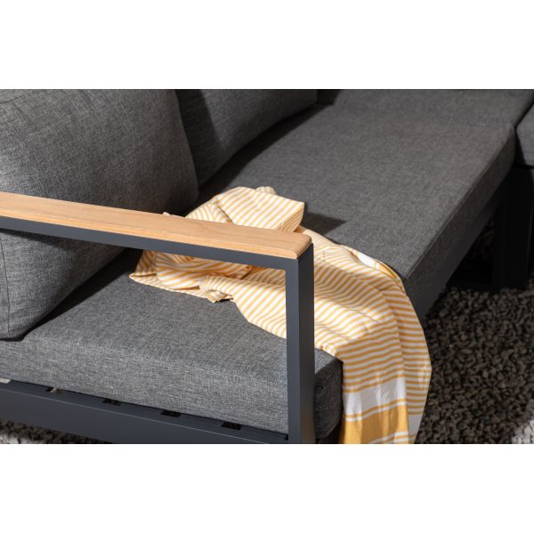 Texas lounge -ryhmä - musta/harmaa Texas lounge -ryhmä - musta/harmaa