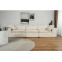 Modulaarinen sohva 320 cm beige samettia - Vera