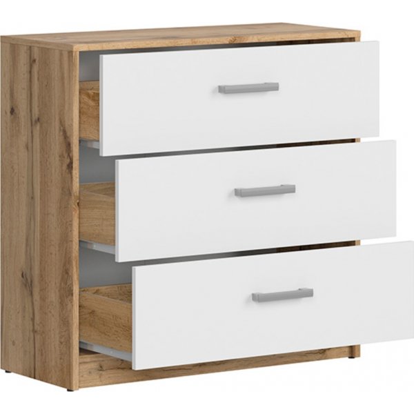 Matos lipasto 80 cm - Wotan tammi/valkoinen Matos lipasto 80 cm - Wotan tammi/valkoinen