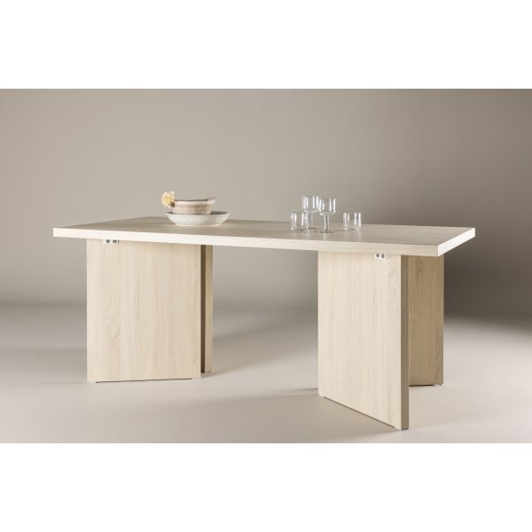 Bassholmen ruokapyt 180 x 90 cm - Whitewash