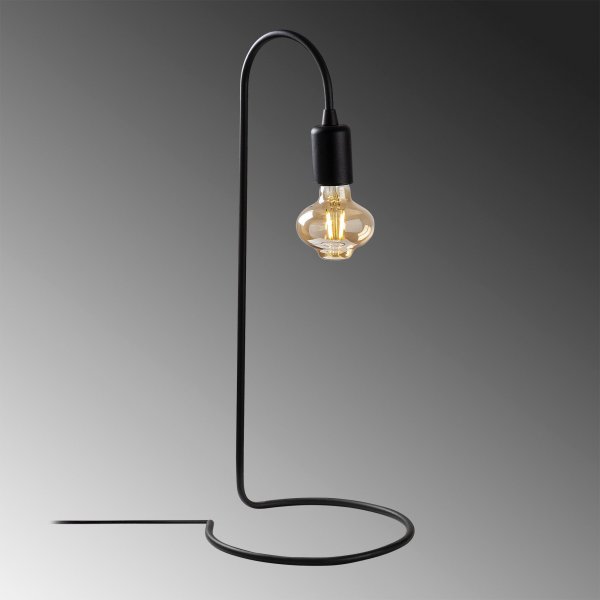 Yllan p�yt�valaisin valmis - Musta