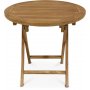 Grunnebo taitettava pyre ruokapyt 80 cm - teak