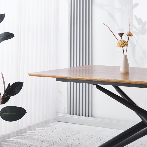 Santos ruokapöytä 160x90 cm tammi Santos ruokapöytä 160x90 cm tammi