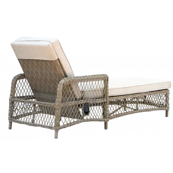 Provence solarium taitettavalla selkänojalla - Luonto Provence solarium taitettavalla selkänojalla - Luonto