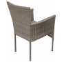 Ruokailuryhm 2 tuolia ja ruokapyt 80 cm beige/rottinki - Merca/Tor