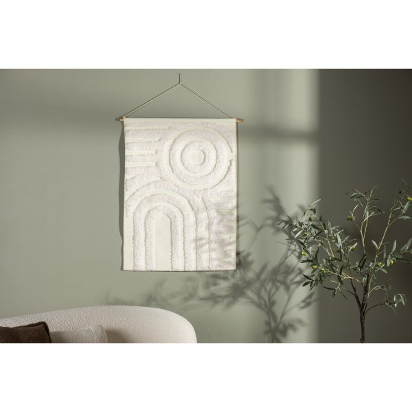 Nikita seinämatto 70 x 100 cm - Valkoinen Nikita seinämatto 70 x 100 cm - Valkoinen