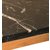 Sydney-sohvapyt 120 - Musta marmori / ljytty tammi