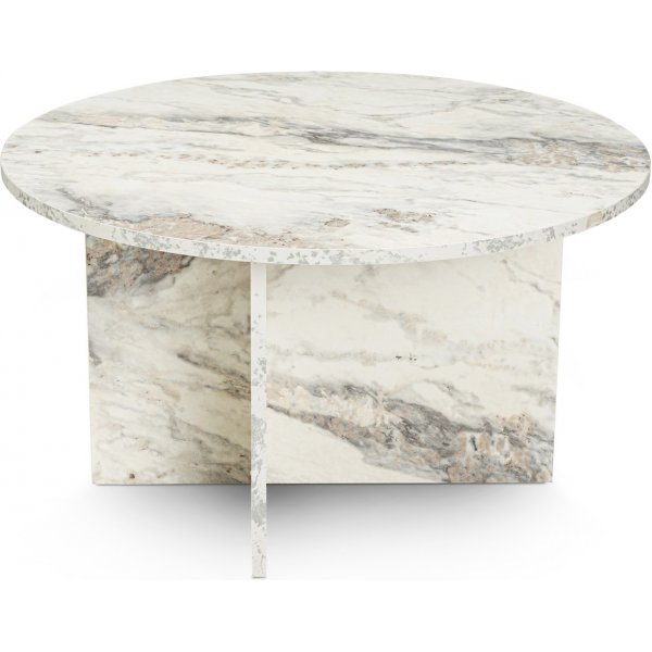 Harmony sohvapyt 80 cm - Valkoinen marmori