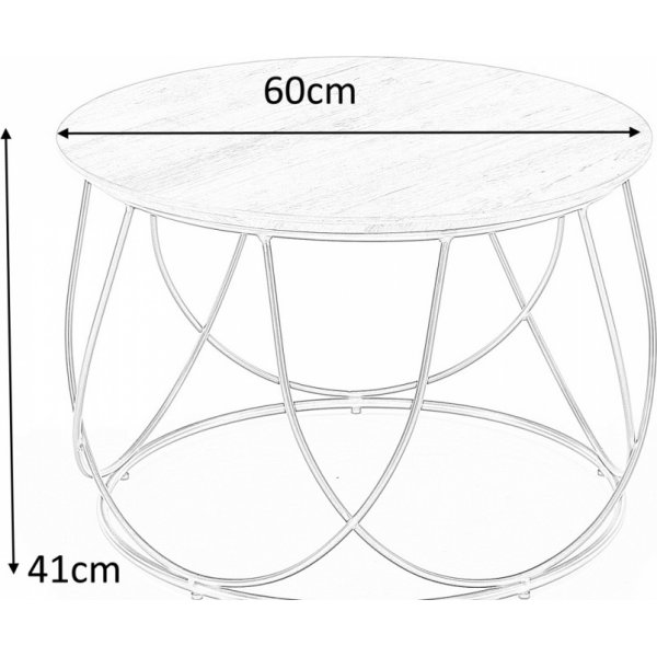 Bobby-sohvapöytä - Saksanpähkinä/musta Bobby-sohvapöytä - Saksanpähkinä/musta