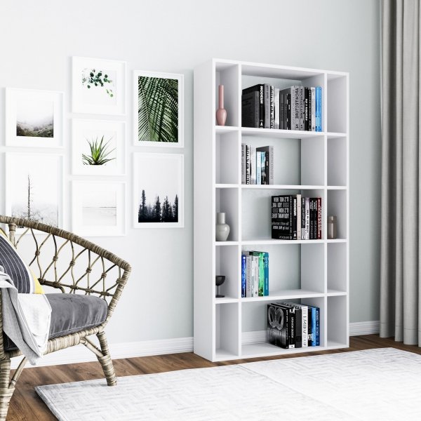 Sanborn kirjahylly - valkoinen Sanborn kirjahylly - valkoinen