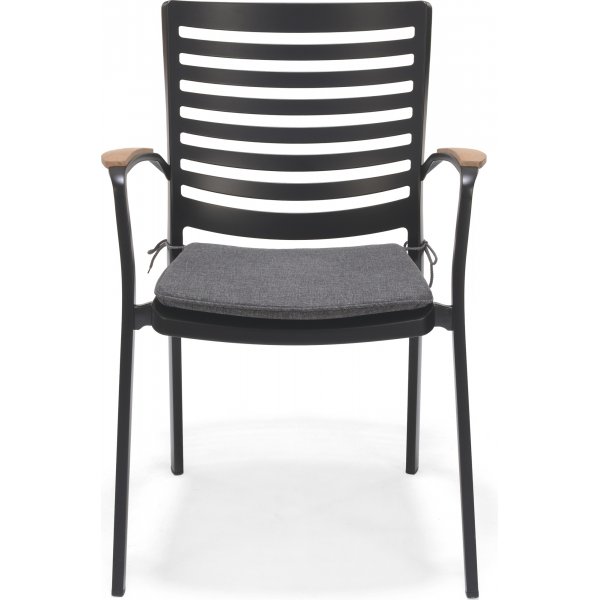 Portaalit ruokailuryhmä 1 - Musta/tiikki Portaalit ruokailuryhmä 1 - Musta/tiikki