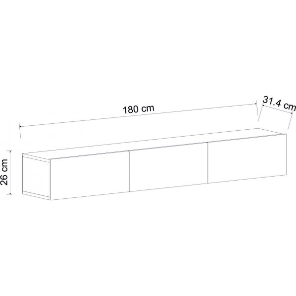 TV-taso Pähkinäpuu - 180 cm TV-taso Pähkinäpuu - 180 cm