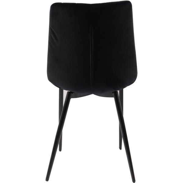 Kayla-tuoli - Musta sametti