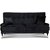 Adena 2-istuttava sohva - Musta sametti