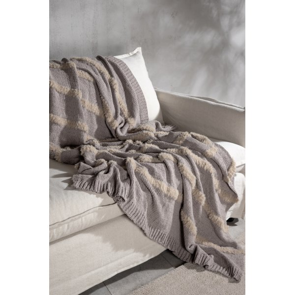 Tina ruudullinen 130x170 cm - harmaa Tina ruudullinen 130x170 cm - harmaa