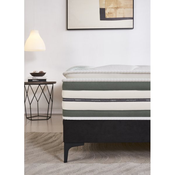 Patja, jossa on sisäänrakennettu sijauspatja - Pocket-järjestelmä 5-vyöhykkeinen Patja, jossa on sisäänrakennettu sijauspatja - Pocket-järjestelmä 5-vyöhykkeinen