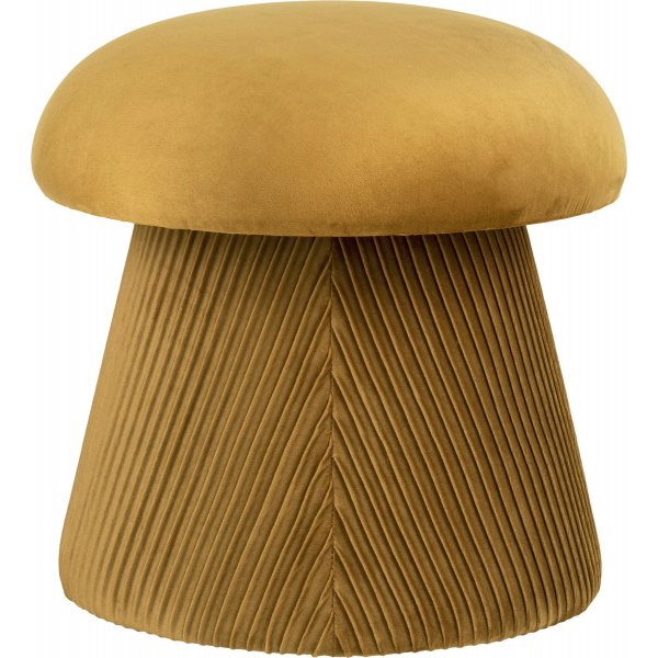 Hampton-pouf - Ocher sametti