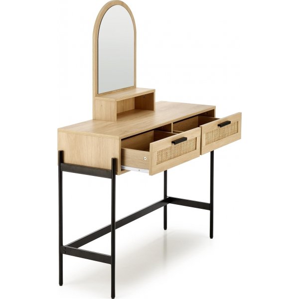 Carmen peilipöytä 104 x 35 cm - Beige/musta Carmen peilipöytä 104 x 35 cm - Beige/musta