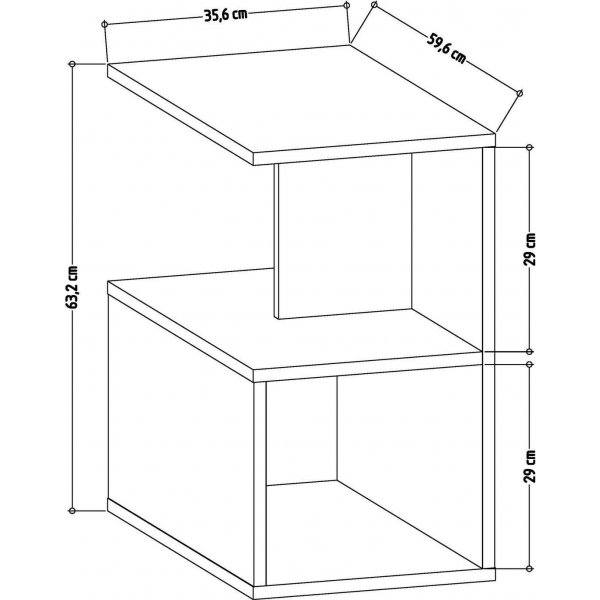 Larmon sivup�yt� 59,6 x 35,6 cm - Antrasiitti