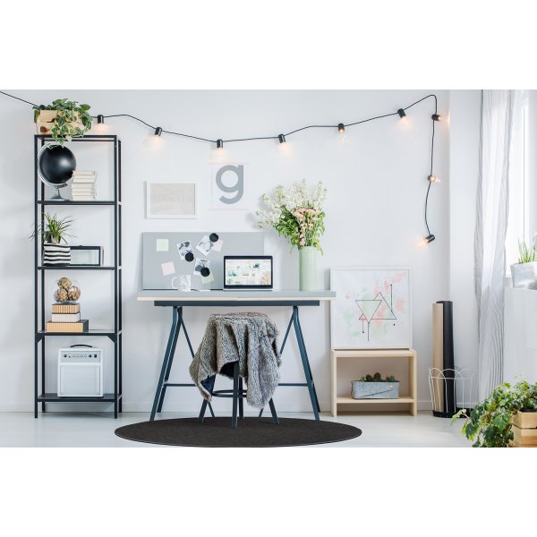 Porto litteä kudottu matto antrasiitti Porto litteä kudottu matto antrasiitti