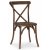 Paris vintage tuoli ristill - Vintage ruskea