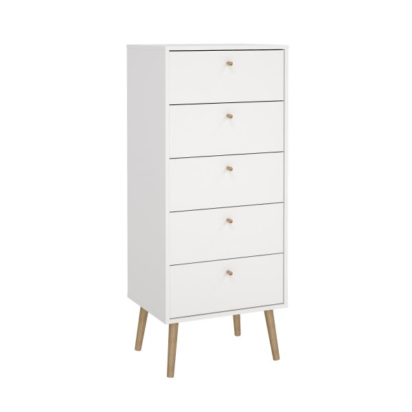 Bodo-lipasto, jossa 5 laatikkoa - Valkoinen