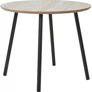 Aalst sohvapöytä Ø55 cm - Musta/beige Aalst sohvapöytä Ø55 cm - Musta/beige