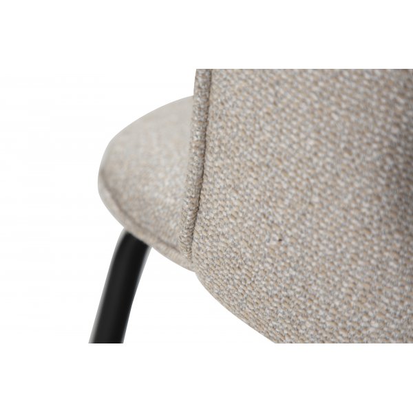 Eden ruokatuoli - Cashmere bouclé/musta Eden ruokatuoli - Cashmere bouclé/musta