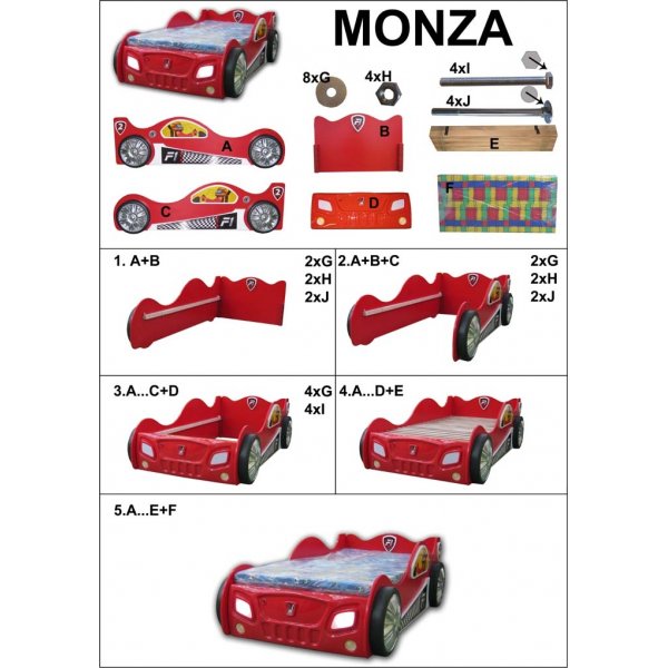 Car Fred- lastensnky - Valinnaiset vrivaihtoehdot!