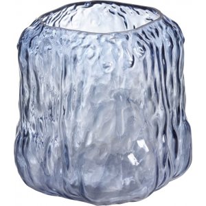 Heli maljakko/kynttillyhty 15 x 17 cm - Sininen