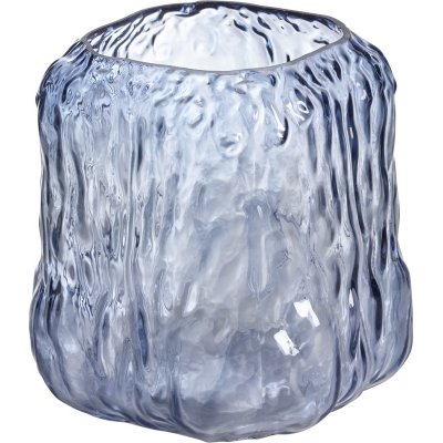 Heli maljakko/kynttillyhty 15 x 17 cm - Sininen