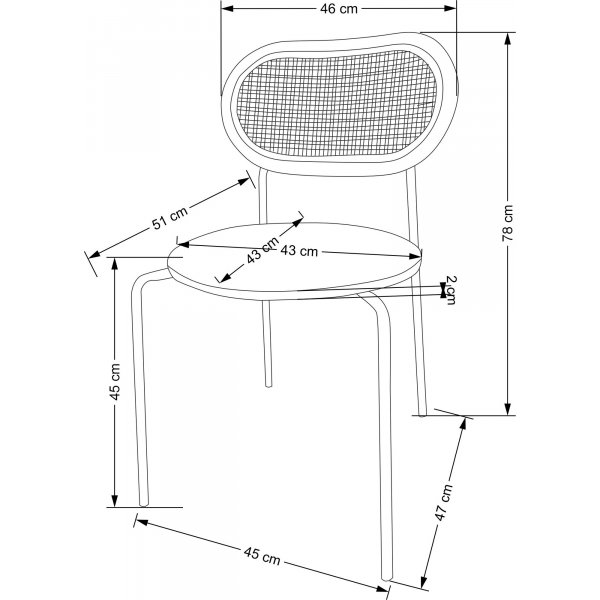 Cadeira ruokapöydän tuoli 524 - Vaaleanruskea Cadeira ruokapöydän tuoli 524 - Vaaleanruskea
