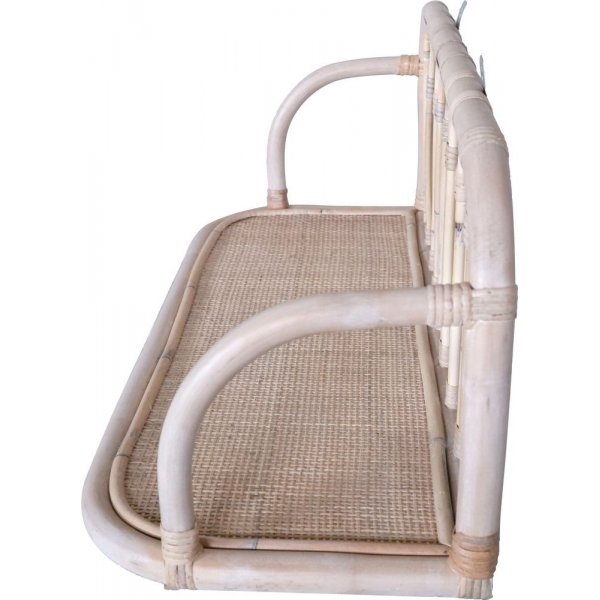 Fammy seinähylly rottinki 80 cm - Whitewash Fammy seinähylly rottinki 80 cm - Whitewash