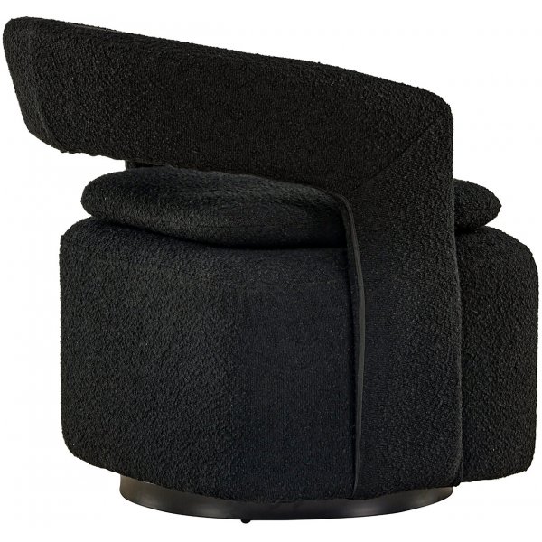 Laurel-nojatuoli - musta