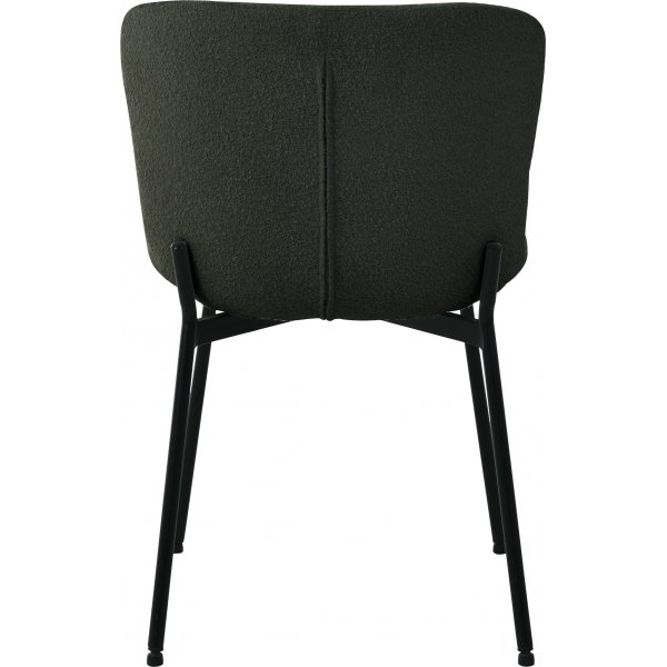 Maceda ruokatuoli Tummanvihre boucle