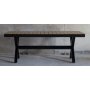 Bologna ruokapyt 200-240 cm - musta / tammi (Aintwood)