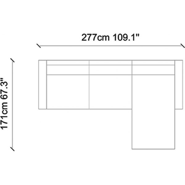Jade sohva - sininen