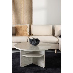 Ålesund sohvapöytä Ø85 cm - beige Ålesund sohvapöytä Ø85 cm - beige