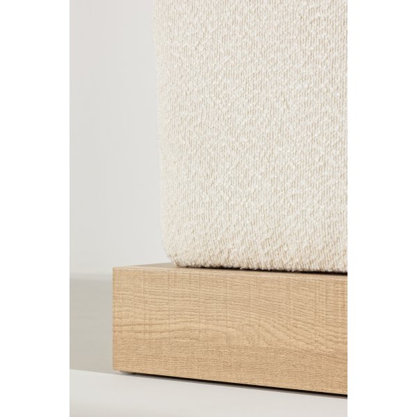 Ivy pouf - Valkoinen boucle