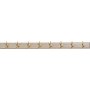Demandu koukkunauha 100 cm - Beige/kulta