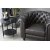 Royal Chesterfield nojatuoli tummanruskeaa keinonahkaa + Huonekalujen hoitosarja tekstiileille