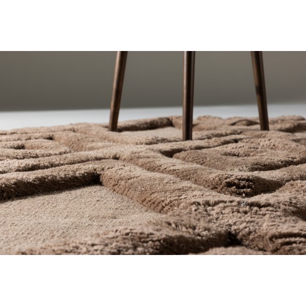 Dahlia-villamatto - Tummanruskea Dahlia-villamatto - Tummanruskea