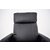 Enjoy Elof Shkinen lepotuoli - Nojatuoli musta eco-nahka + Huonekalujen hoitosarja tekstiileille